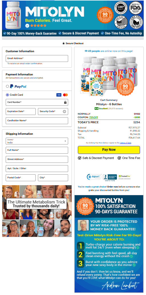 Mytolyn Checkout Page